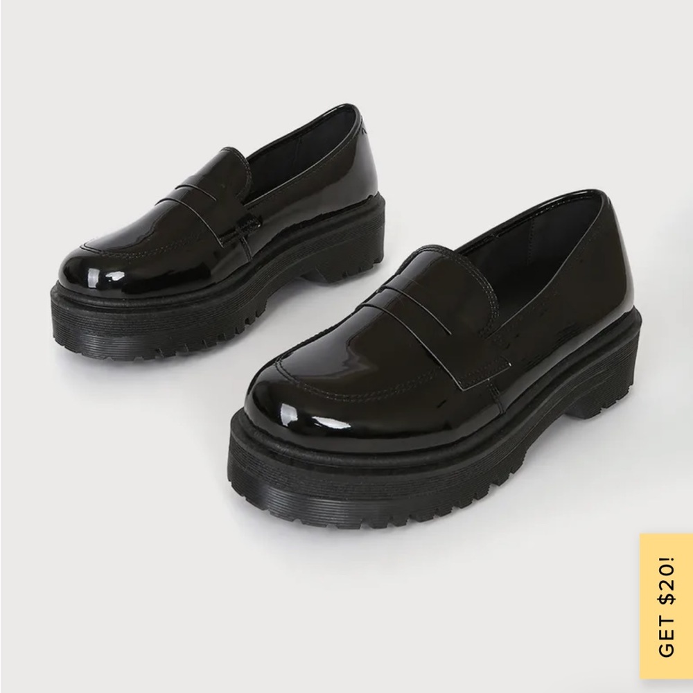 Black Patent Loafers